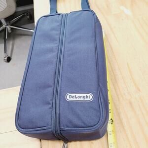 DeLonghi Deluxe Navy Blue Wine Bottle & Glasses Picnic Traveling Bag  PRE-OWNED